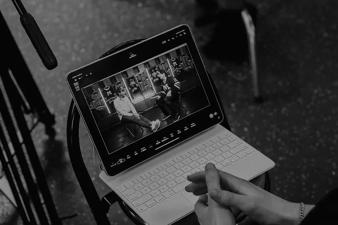 Storyboarding and reviewing footage during pre-production